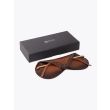 8000 Eyewear 8M6 Sunglasses Gold Shiny Box and Case Front View