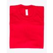 American Apparel 2001 Men’s Fine Jersey S/S T-shirt Red Folded Front View