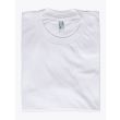 American Apparel 2001 Men’s Organic Fine Jersey S/S T-shirt White Folded Front View
