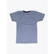 American Apparel M434 Men’s S/S Gym T-shirt Mélange Blue/Navy Back View