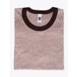 American Apparel M434 Men’s S/S Gym T-shirt Mélange Chocolate/Brown Folded Front View