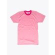 American Apparel M434 Men’s S/S Gym T-shirt Mélange Pink/Fuchsia Front View