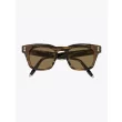 Akoni Sunglasses Ara Square-Frame Tortoise Front View