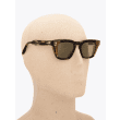 Akoni Sunglasses Ara Square-Frame Tortoise Three-quarters View