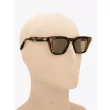 Akoni Sunglasses Ara Square-Frame Tortoise Three-quarters View