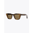 Akoni Sunglasses Ara Square-Frame Tortoise Three-quarters Left View