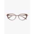 Akoni Glasses Athena Cat-Eye Nude Grey Swirl Front View