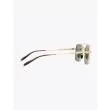 Akoni Sunglasses Europa Aviator-Style White Gold side view