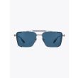 Akoni Sunglasses Hera Aviator Black Palladium/Silver Front View