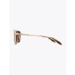 Akoni Hera Aviator White Gold / Black Palladium Sunglasses side view