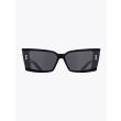 Akoni Lynx Cat-Eye Black Sunglasses front view