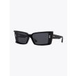 Akoni Lynx Cat-Eye Black Sunglasses three-quarter view