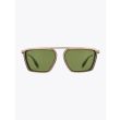 Akoni Sunglasses Ulysses Aviator White Gold/Olive front view