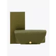 Akoni Sunglasses Ara Square-Frame Tortoise Box and Case Front View