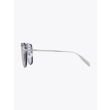 Alexander McQueen Metal Shield Piercing Frame Sunglasses Silver 3