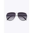 Alexander McQueen Metal Aviator Piercing Frame Sunglasses Ruthenium 1