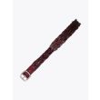 Anderson's Woven Leather Belt Oxblood Front View