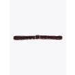 Anderson's Woven Leather Belt Oxblood Horizontal View