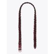 Anderson's Woven Leather Belt Oxblood Open View