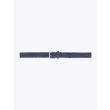 Anderson's Braided Suede Leather Belt Blue Front View
