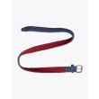 Anderson's Braided Suede Leather Belt Blue Back View