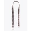 Anderson's Suede-Trimmed Elasticated Belt Black-White-Silver-Brown Open View