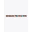 Anderson's Suede-Trimmed Elasticated Belt Sky-Green-Gold-Red Horizontal View