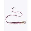 Anderson's Leather-Trimmed Elasticated Belt Pink-Gold-Blue Zig-Zag View