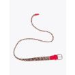Anderson's Leather-Trimmed Elasticated Belt Red-Green-Yellow-Blue Zig-Zag View