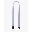 Anderson's Suede-Trimmed Elasticated Woven Belt Navy Blue White Melange Front View