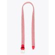 Anderson's Suede-Trimmed Elasticated Woven Belt Red White Melange Front View