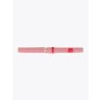 Anderson's Suede-Trimmed Elasticated Woven Belt Red White Melange Front View