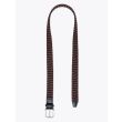 Anderson's Belt Braided Nylon/Leather Navy/Brown Open View