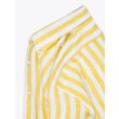 Barba Napoli Shirt Button-Down Collar Striped Linen Yellow 4