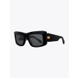 Balmain Sunglasses Envie D-Frame Black/Gold three-quarter view
