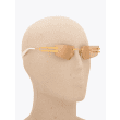 Balmain Sunglasses Fixe Rimless White Gold Three-quarters View