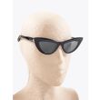 Balmain Jolie Cat-Eye Sunglasses Black/Gold Three-quarter View Right