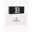Balmain B-VII Square Black/Gold Sunglasses box and case front view