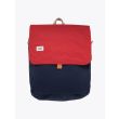 BLK Pine Workshop | Leather/Canvas Box Pack Bag Navy Red Front