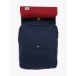 BLK Pine Workshop | Leather/Canvas Box Pack Bag Navy Red Front Open
