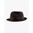 Borsalino Hat Small-Brimmed Alessandria Rabbit-Felt Dark Brown 1