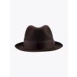 Borsalino Hat Small-Brimmed Alessandria Rabbit-Felt Dark Brown 5