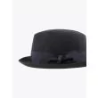 Borsalino Hat Small-Brimmed Alessandria Rabbit-Felt Anthracite Dark Grey 3