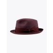 Borsalino Hat Small-Brimmed Alessandria Rabbit-Felt Red Violet 2