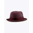 Borsalino Hat Small-Brimmed Alessandria Rabbit-Felt Red Violet 4