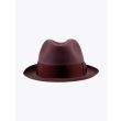 Borsalino Hat Small-Brimmed Alessandria Rabbit-Felt Red Violet 5