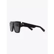 Balmain B-I Square-Frame Black Acetate Sunglasses Three-quarter View