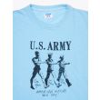 Blue Rey US Army T-shirt Celeste Front Details