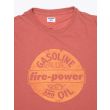 Blue Rey Gasoline T-shirt Corallo Front Details