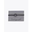 Barbara Zuna-Kratky Pearly Circle Silver Blackened Ring 15 Cord Bracelet Black 1